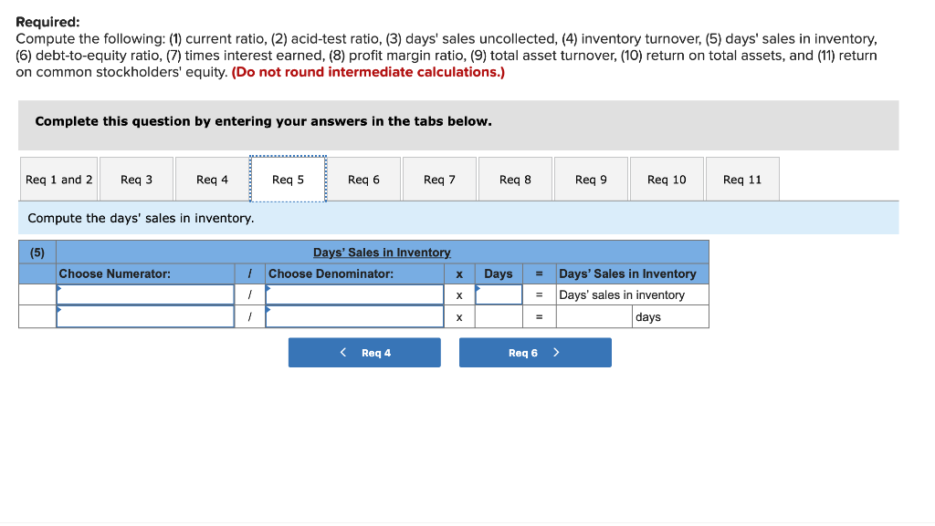 10 Reg 11 Compute the total asset turnover. (9) Total Asset Turnover