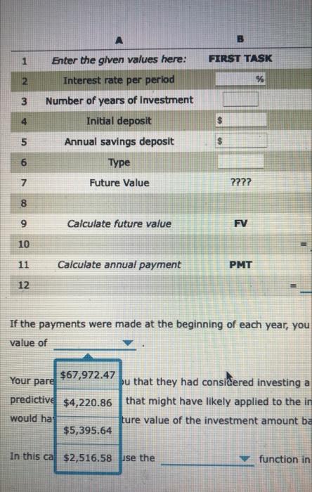 and promised to pay x% Interest? Excel can be a handy tool