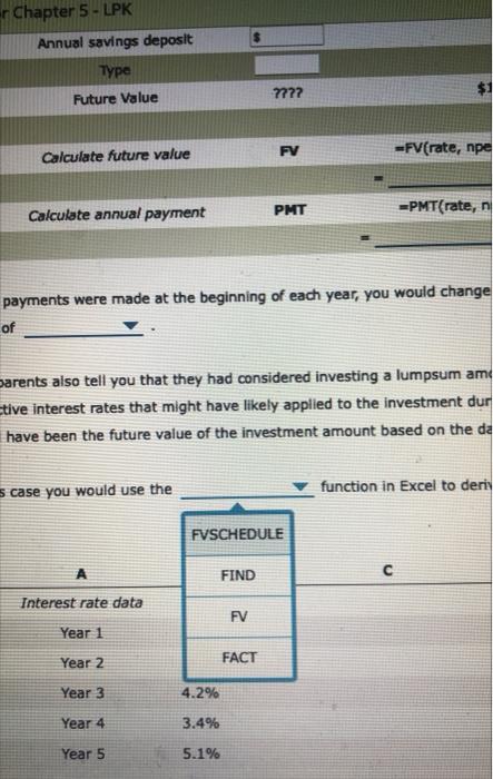 to derive the future value of investments, loans, etc. Consider this example: