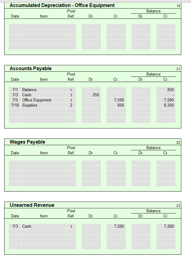work in the spreadsheet. Continuing Problem Chapter 3 - Instruction #1 The