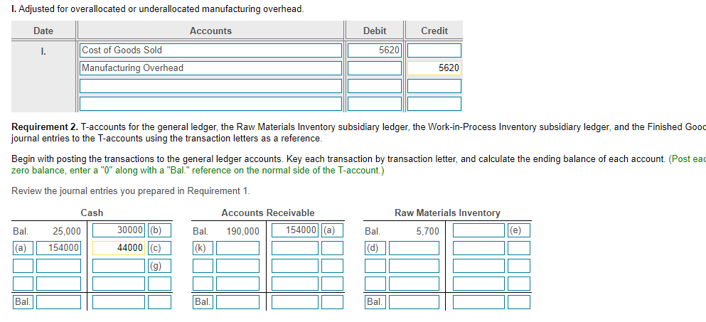 1 balances in the subsidiary ledgers were as follows: (Click the icon