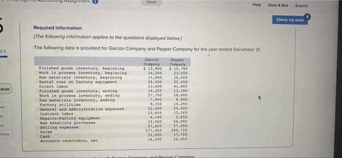  y SSI 5 ved Help Save & Exit Submit Check my