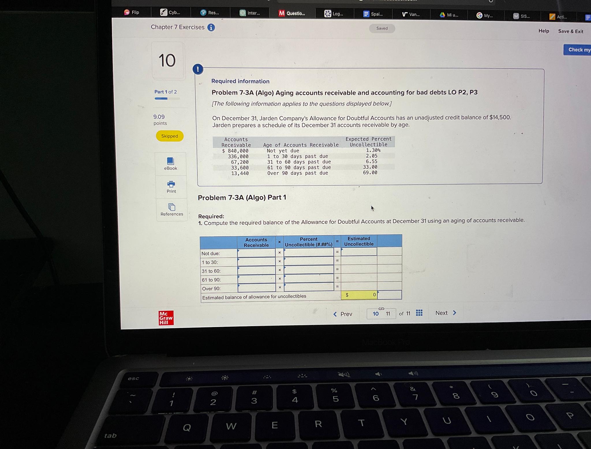  Flip cyb... Res... Inter... M Questio... Spai... V Van... Saved Help