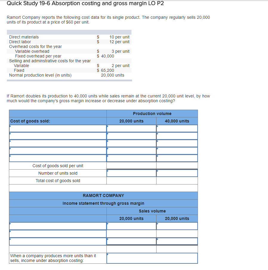 of S89. Fixed overhead costs are $76,110 and fixed selling and administrative