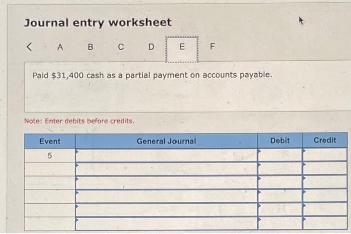 of operating expenses on account. 3. Collected $140,000 of accounts receivable. 4.
