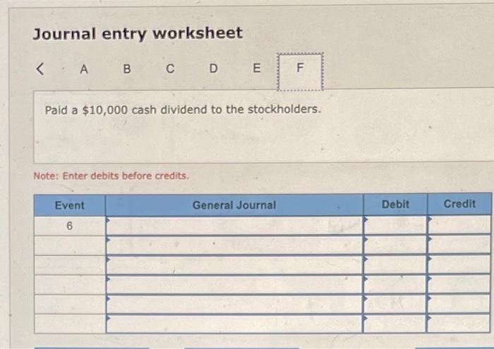 Paid $120,000 cash for salaries expense. 5. Paid $31,400 cash as a