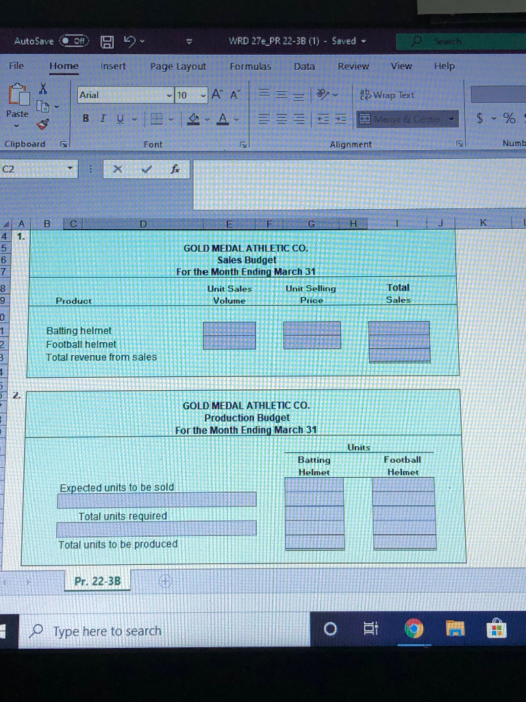 AutoSave Off,' File Home Arial Paste Clipboard Insert Page Layout Font WRO