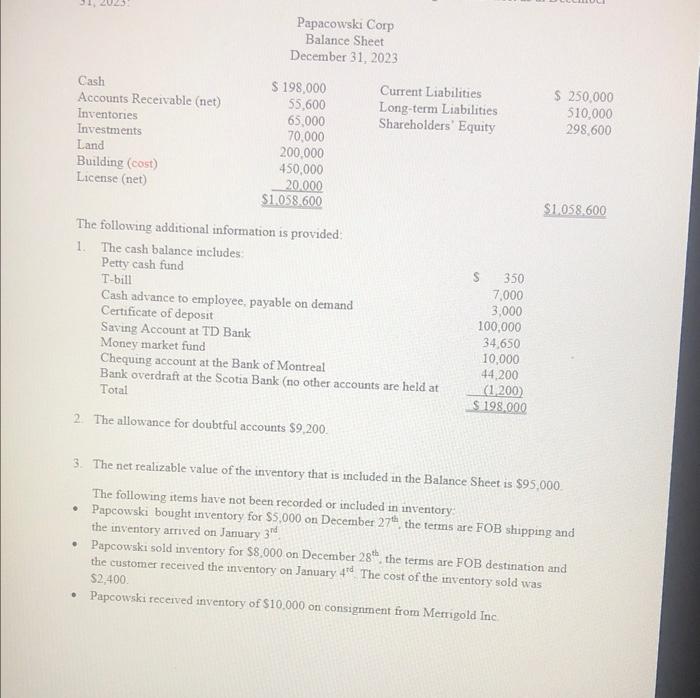 please answer part 2 asap it is the complete question The following