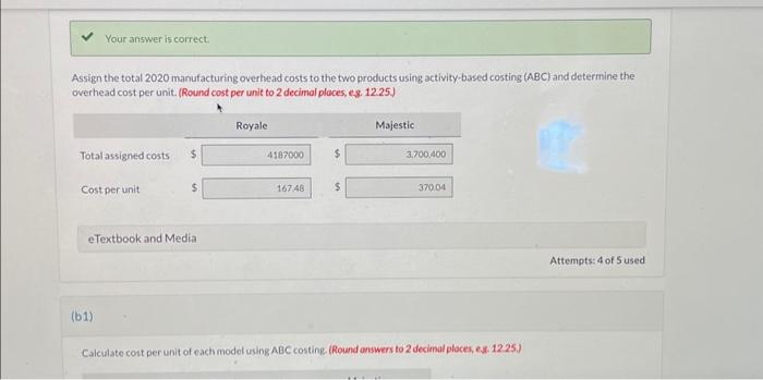 a closer look at the overhead costs assigned to the two product