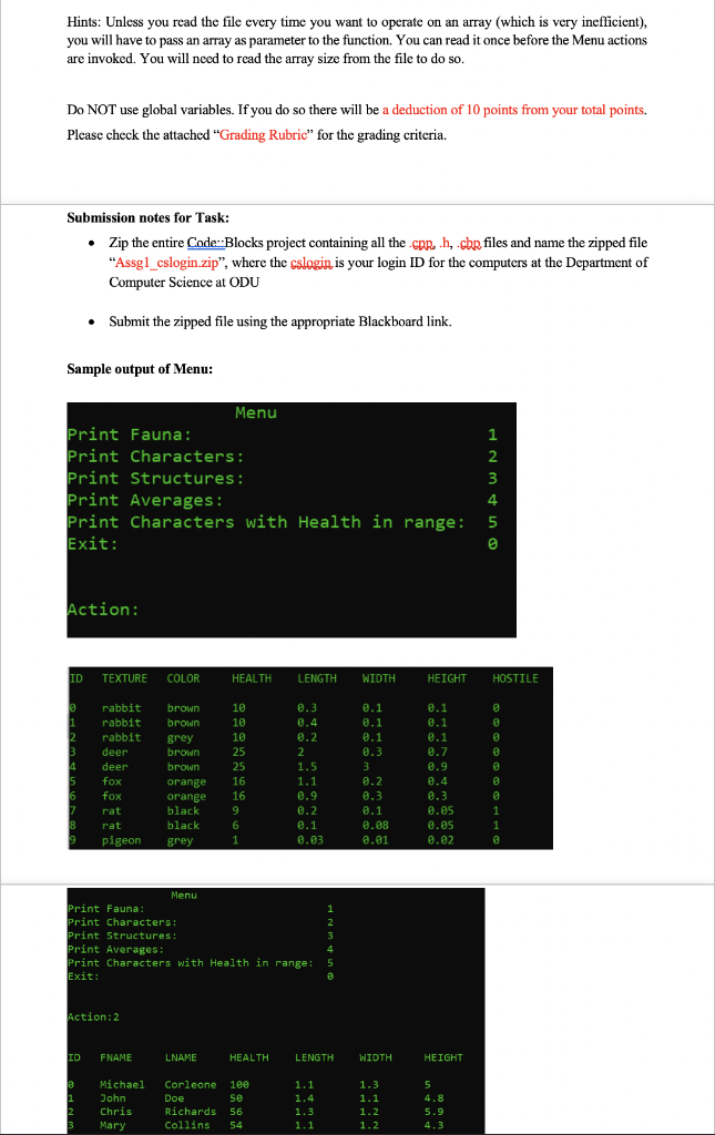 C+++ PROGRAM Objectives: The major advantage of using structs is to make