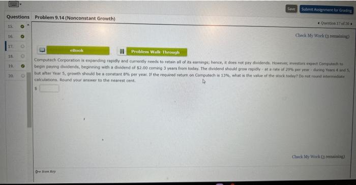 Ques t 9.14 (Nmcomtant Growth)