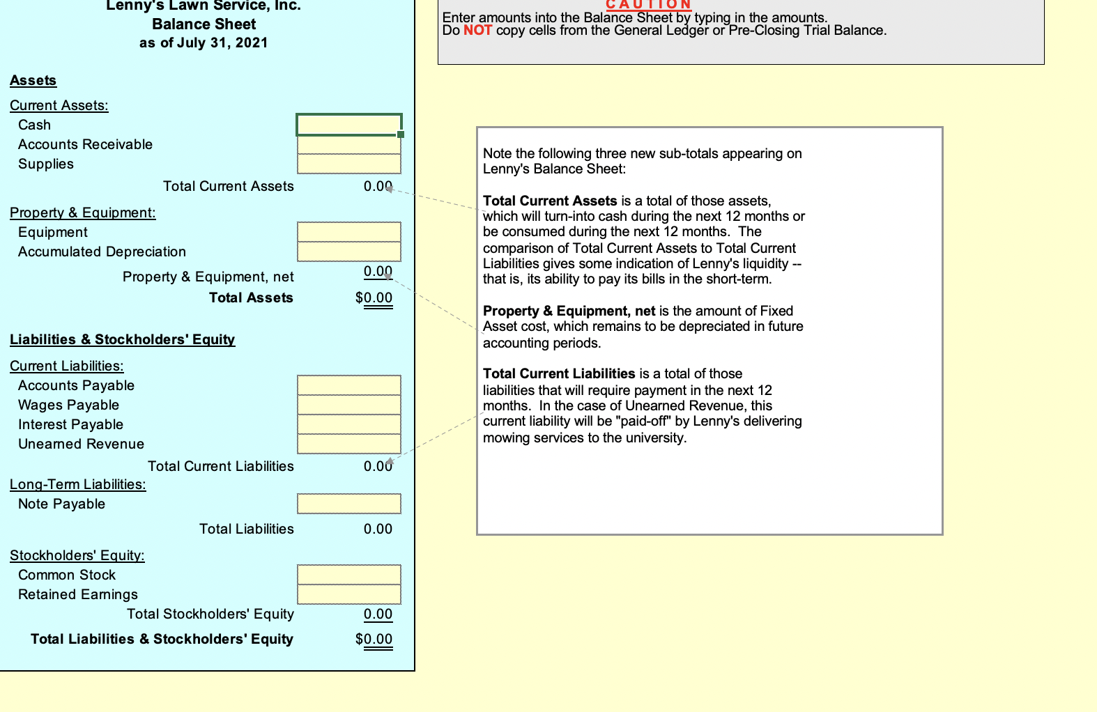 a 24 month note. (As an example of how to journalize and