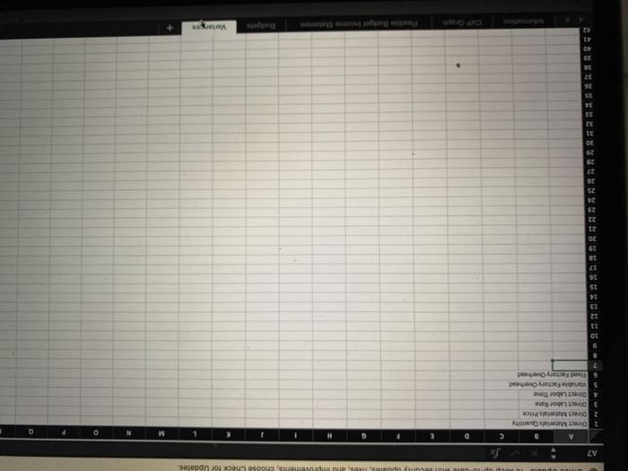 own spreadsheet, but use this as a way to start Required -