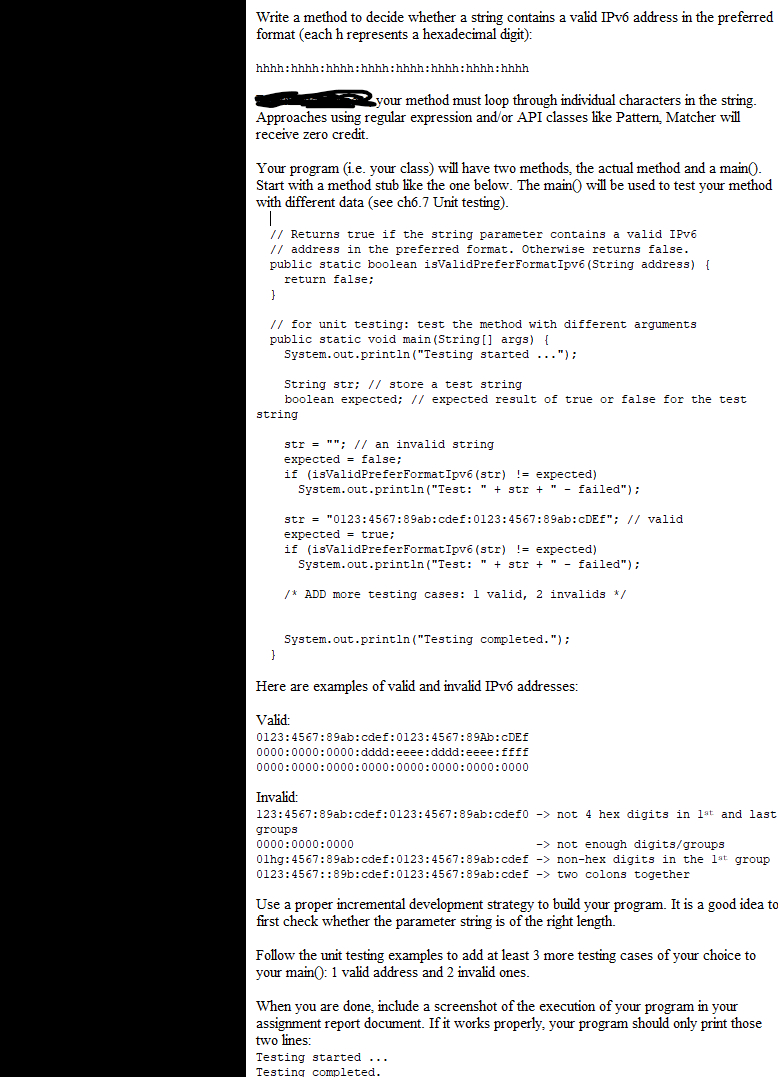  Write a method to decide whether a string contains a valid