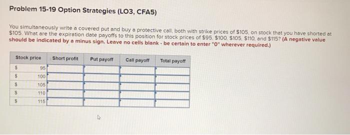  please show calculations to help me understand, thank you Problem 15-19