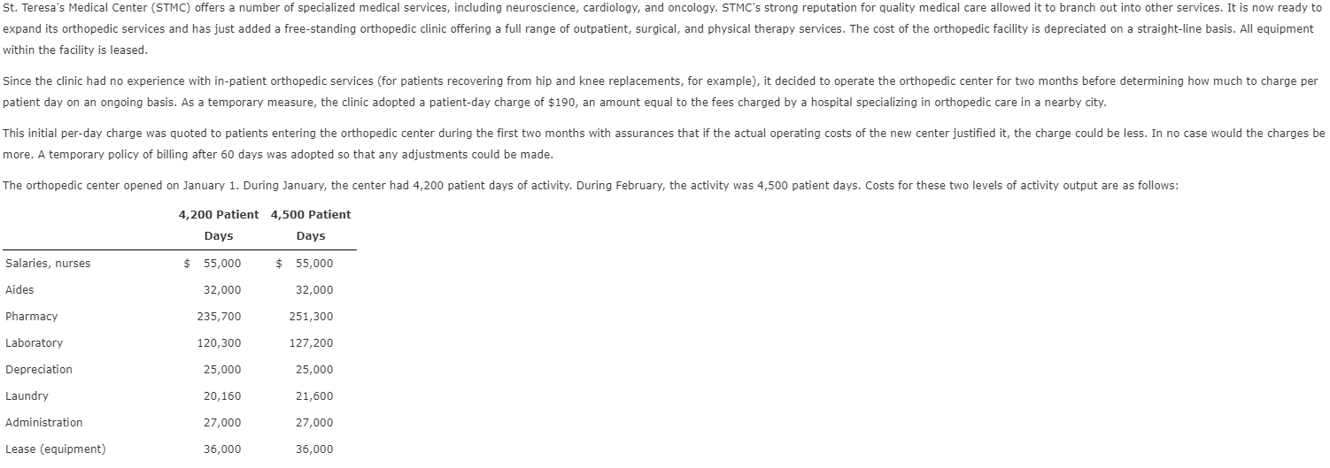 Answer Options 1. Fixed, Mixed, Variable 4. The fixed cost per