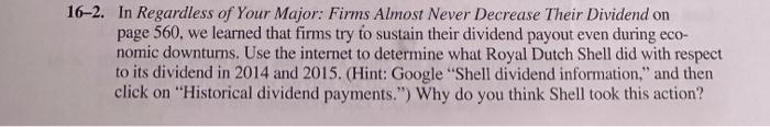  16-2. In Regardless of Your Major: Firms Almost Never Decrease Their