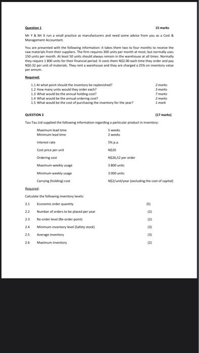 Maximum lead time Minimum lead time Masimum usage Minimum usage Purchase priceperunt