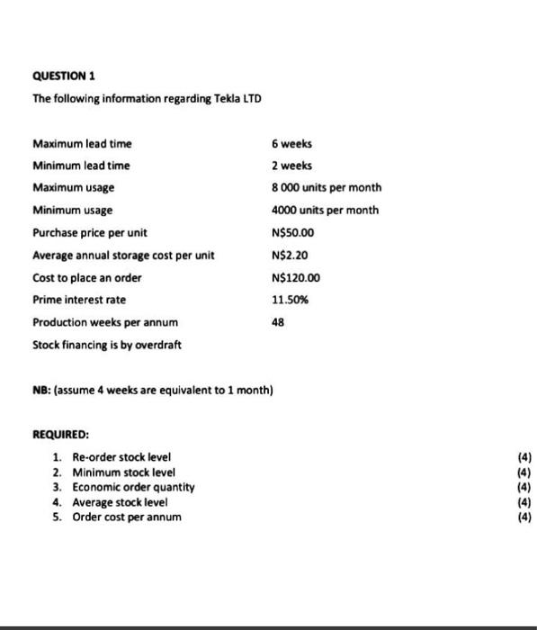 Average annual storage cost per unit Cost to place an order Prime