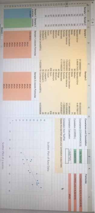  mple 1 Sample 2 Sample 1 Covariance and Coorelation Formulas Coverano