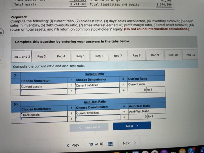 Selected current year-end financial statements of Cabot Corporation follow. (All sales were