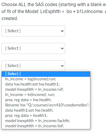 been created [Select] [ Select] [Select] [Select] [ Select] [ Select] Choose