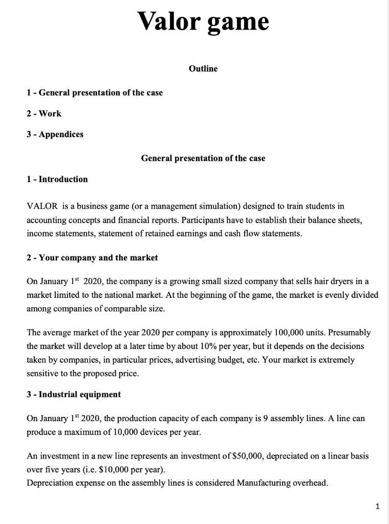 I need help filling out the decision sheet for this business game.