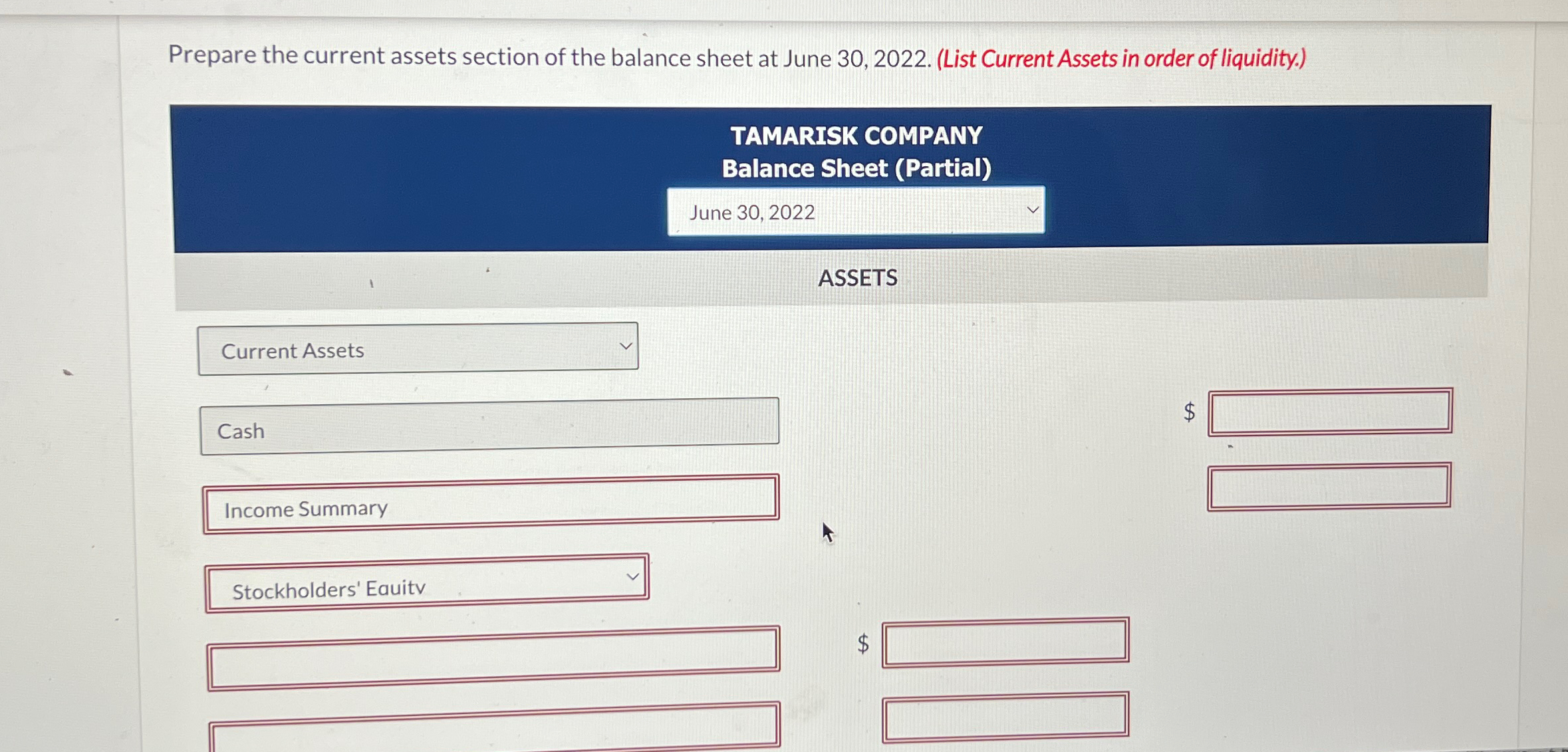  june 302022raw materials inventory 7/11$57300accounts receivable $37100raw materials inventory 6/30/2241100 Factory