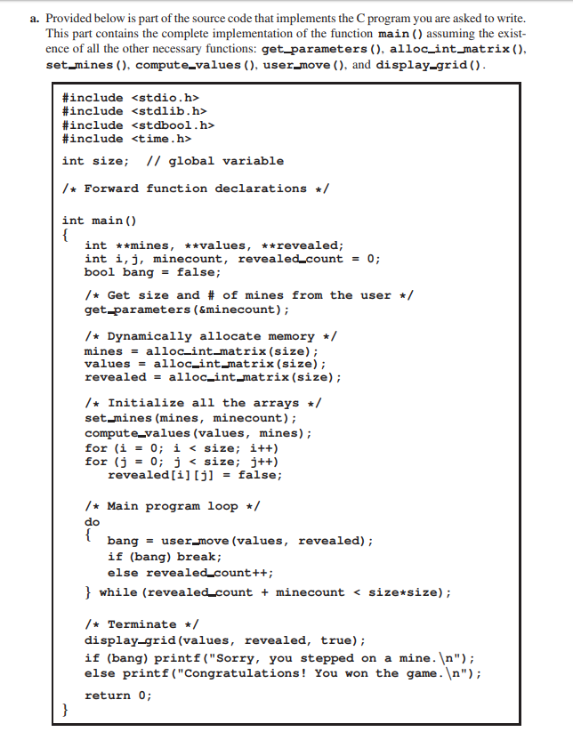 detonating any of them. The user is initially presented with a grid