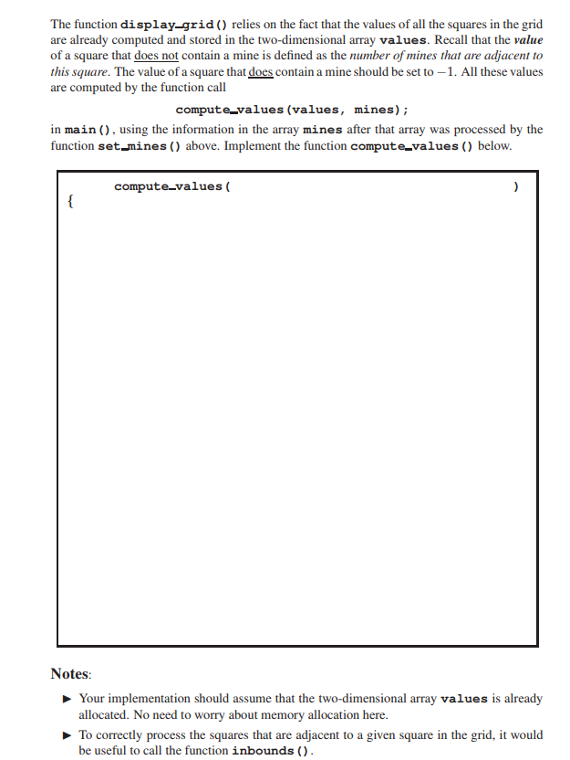 square that does not contain a mine is defined as the number