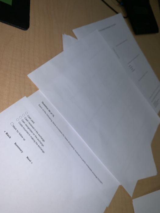  0 Next Cash received the change Summary Back