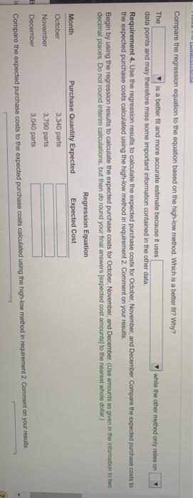 line May obtains is as follows: y = $2.545.8 +3.56X Evaluate the