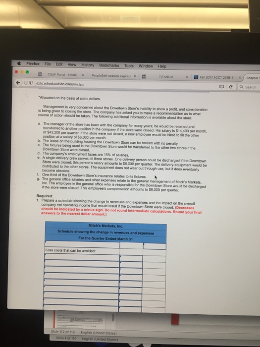 Portal. Horme xl PeopleSoe session expired n TITANium Fal 2017 ACCT 2018-11Chapter