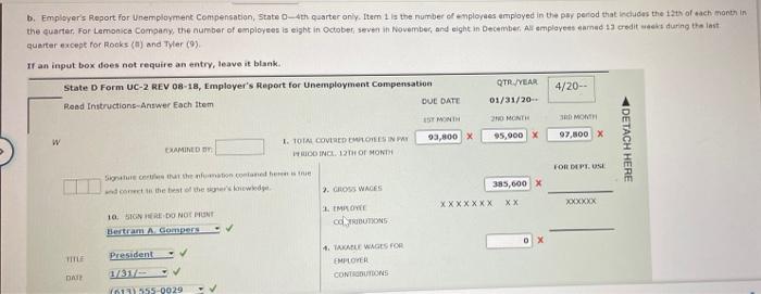 infommation listed below refers to the employees of Lemonica Company for the