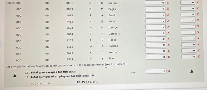 for Unemploymenk Compensatian, State D-4th quarter anly. Item 1 is the number