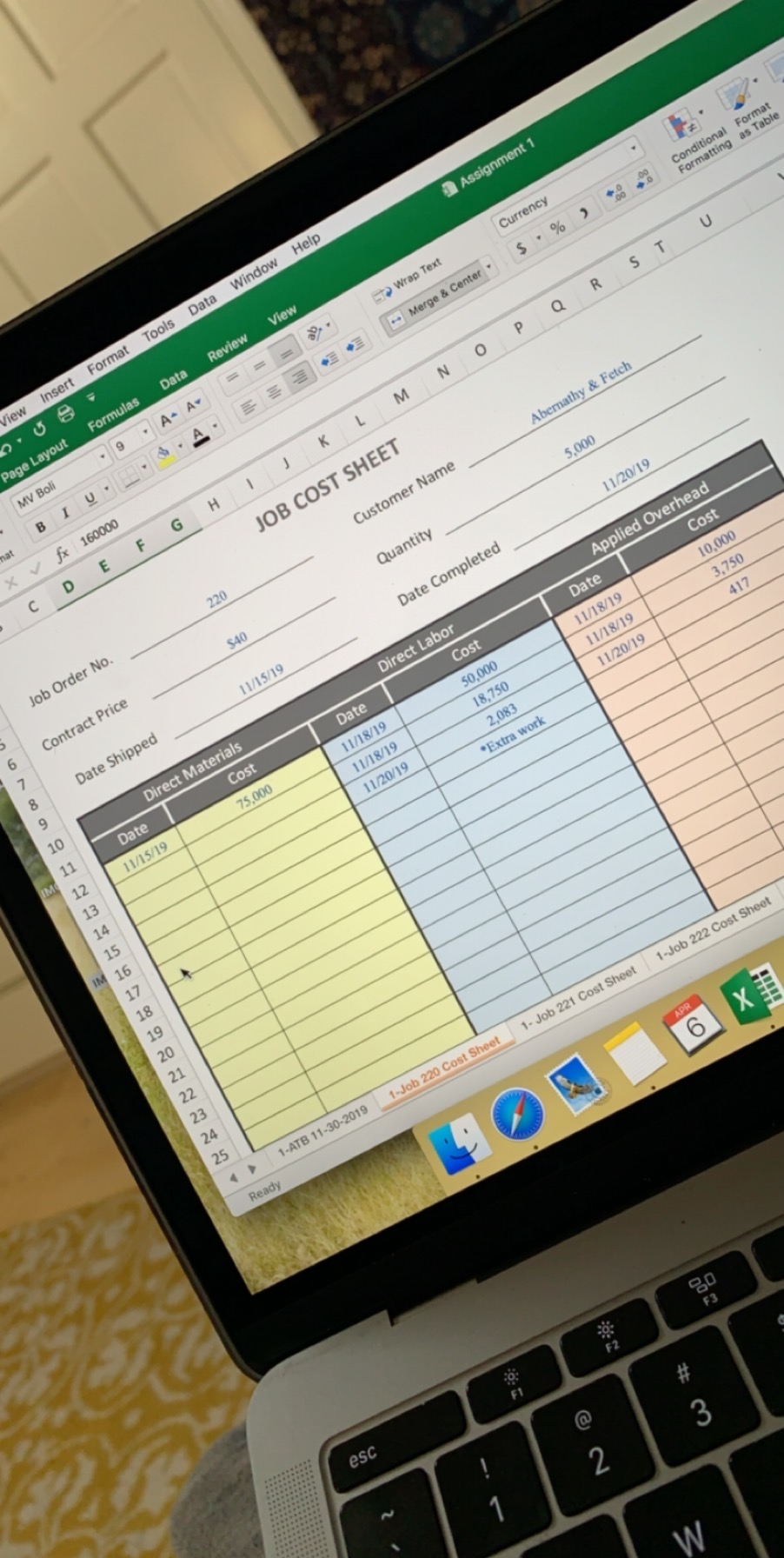 book. I did ok with jobs 221 and 222 but the jobs