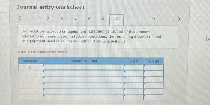 for the year (all paid in cash) totaled $501,000. Note: Enter debits