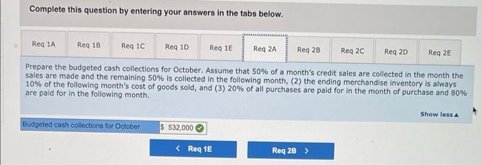 $ 598,400 The company is in the process of preparing a budget