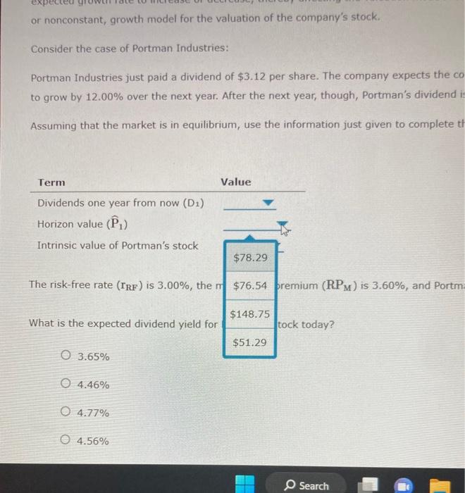 the expected growth rate to increase or decrease, thereby affecting the valuation