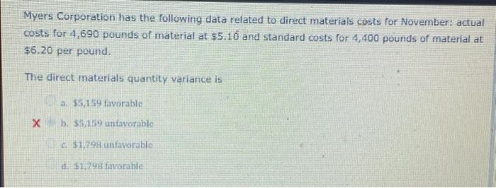 current year. Finch has the following projected costs: * Or the manufacturing