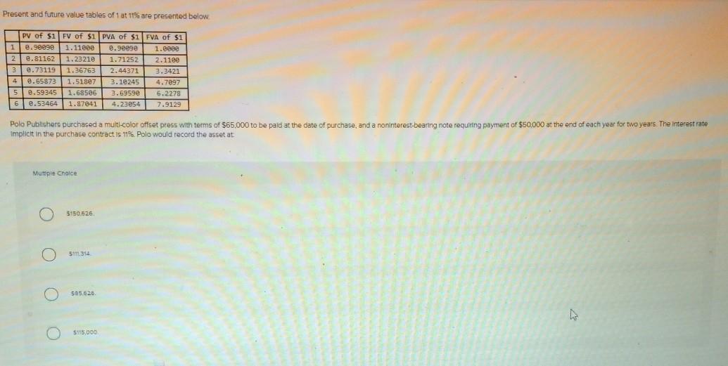 as it is multiple choice, And please answer the FULL- Question if