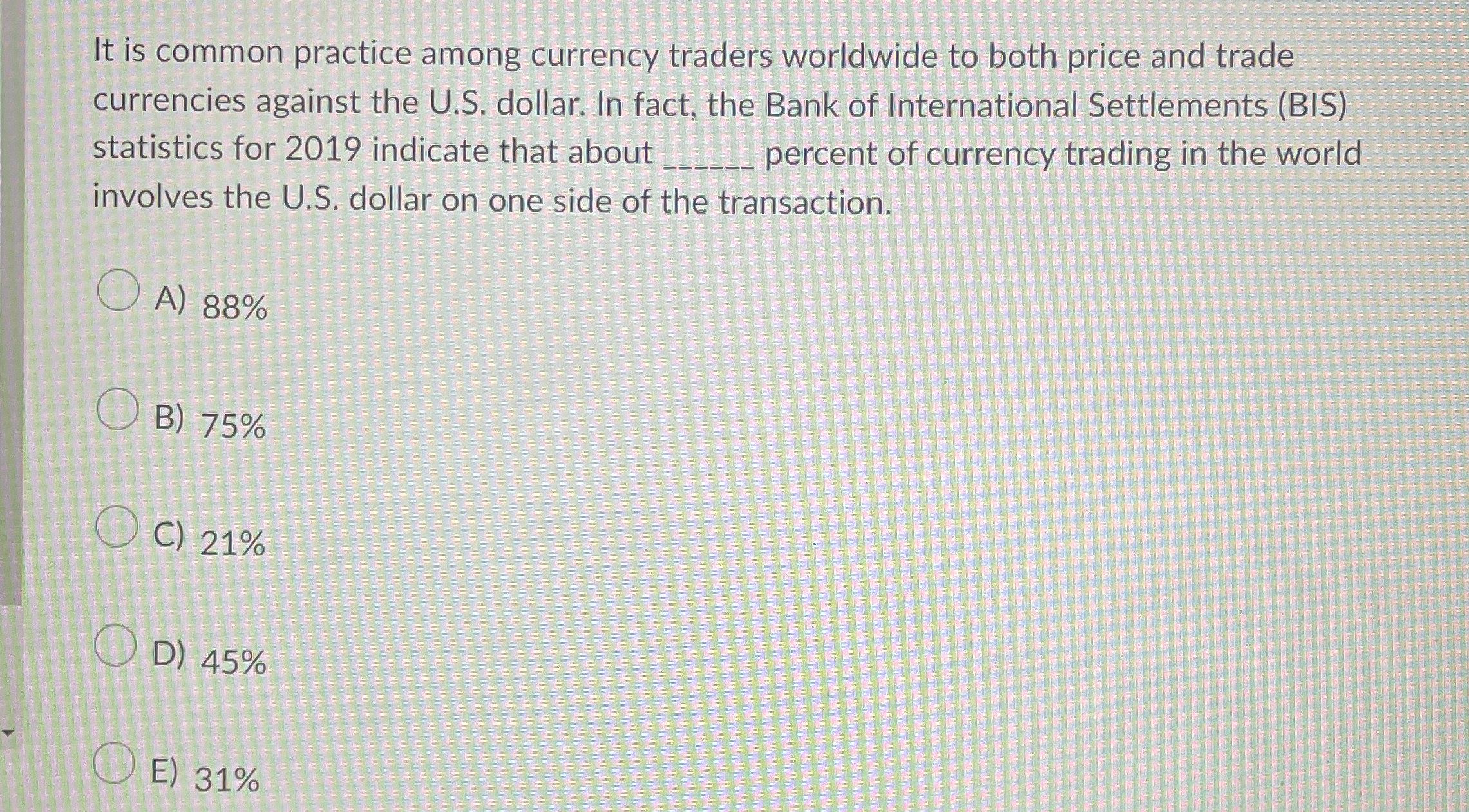  It is common practice among currency traders worldwide to both price