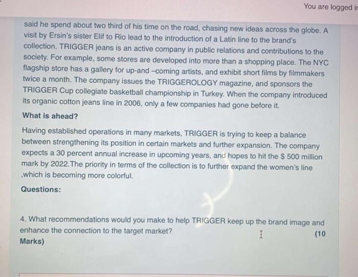  You are logged ir said he spend about two third of