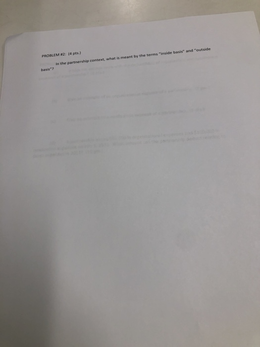 partnership interests, each partner transfers the following assets, all of which have