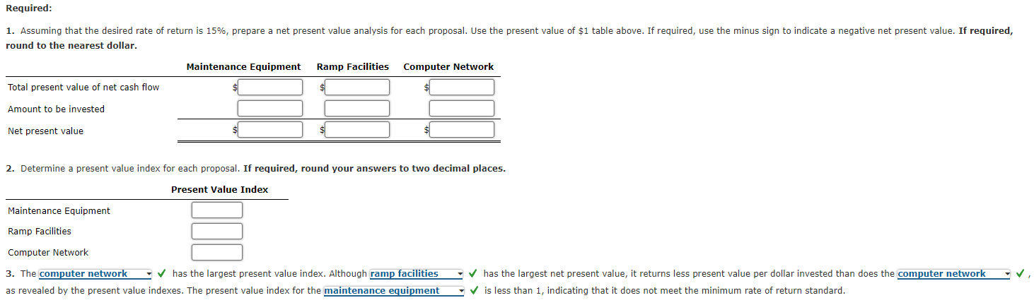 round your answers to two decimal places. 3. The has the largest