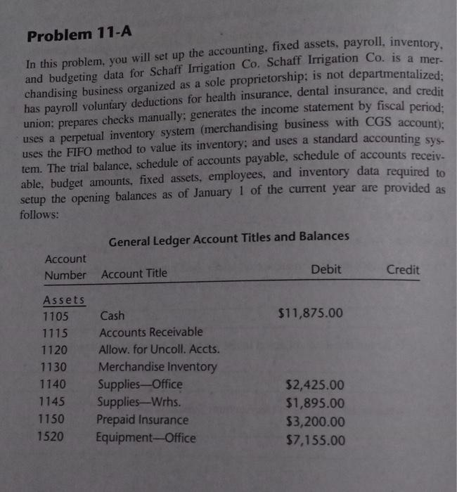  Requirement: step nos. 13, 16, 19, 26, 27, 28, Problem 11-A
