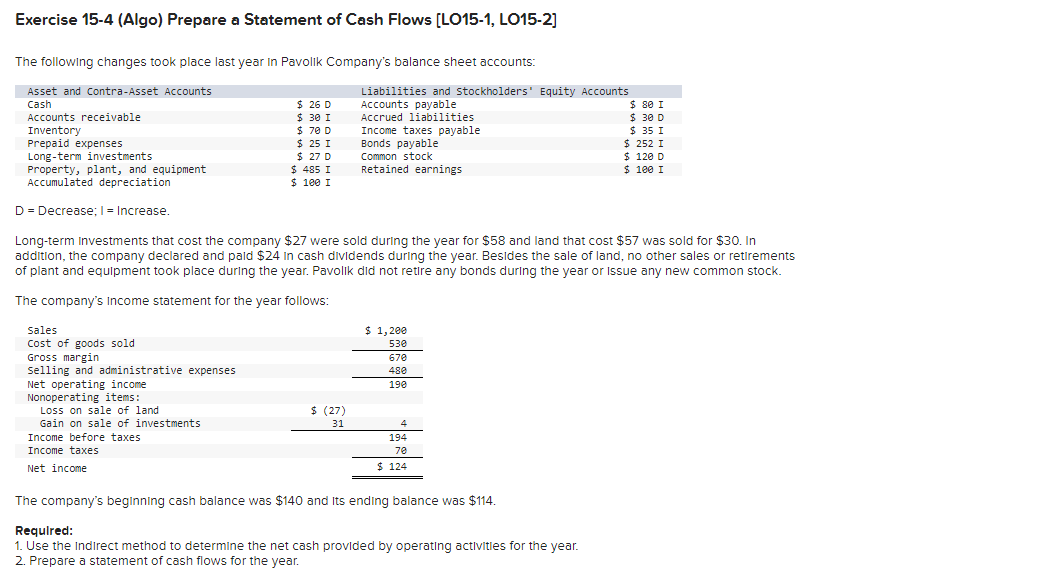 16 ) please answer. I will give a good feedback Exercise 15-4
