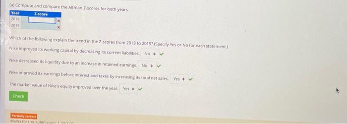 to these financial statements to answer the requirements. Note: Complete the entire