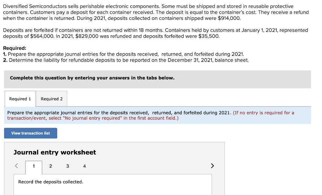  Diversified Semiconductors sells perishable electronic components. Some must be shipped and