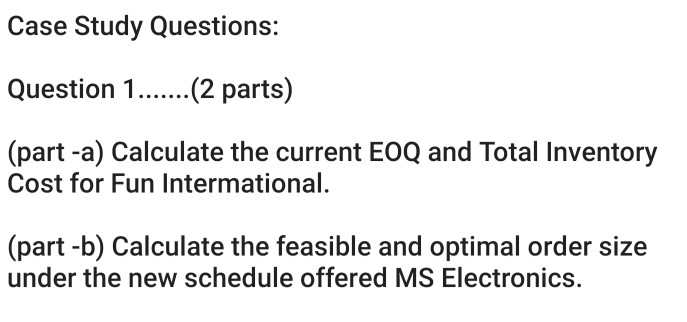 to answer Question 1 >>Need to read the whole case to answer